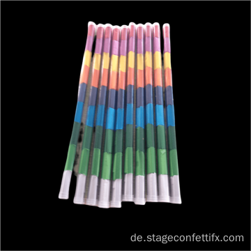 Verschiedene Farbkonfetti -Verpackung in Tube